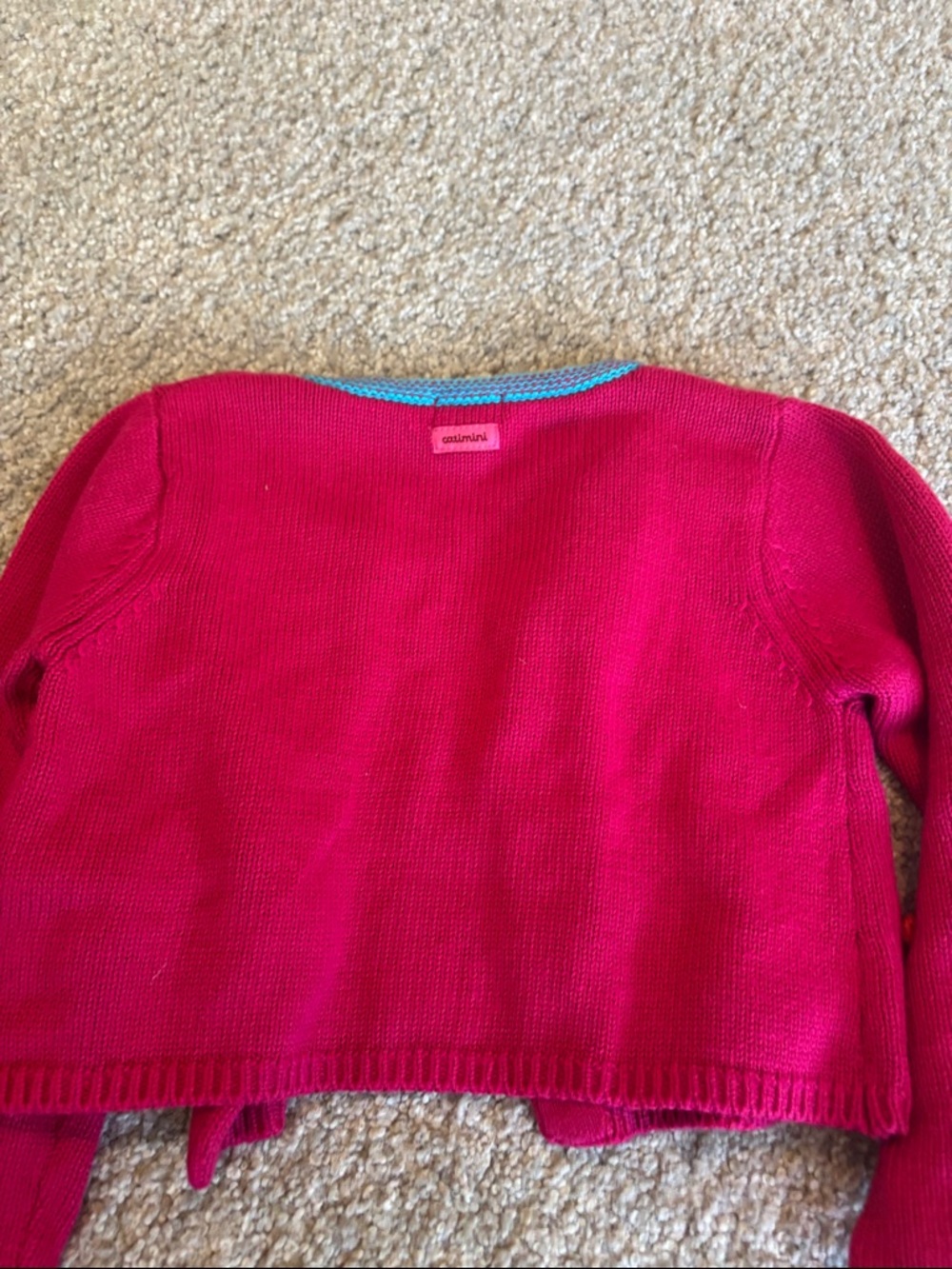 Catimini lot of 3 Girls Bright Pink Knit Cardigans with Playful Patch Details 2T - Picture 7 of 10